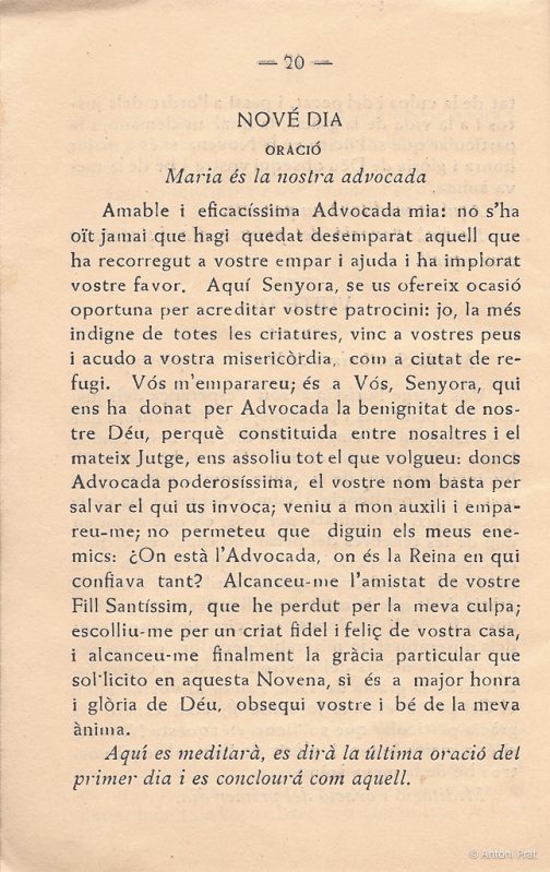 21 novena 10