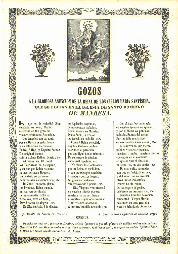 Mara Santísima 1862