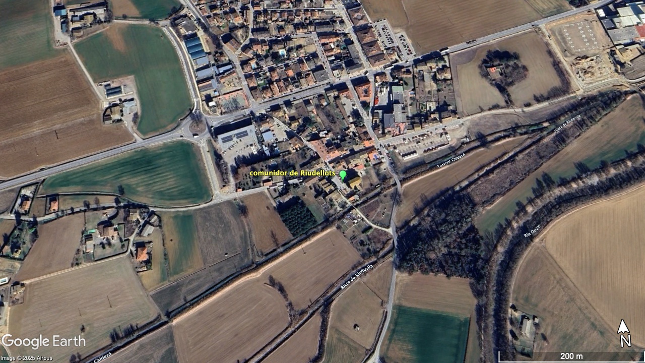 comunidor Riudellots a prop