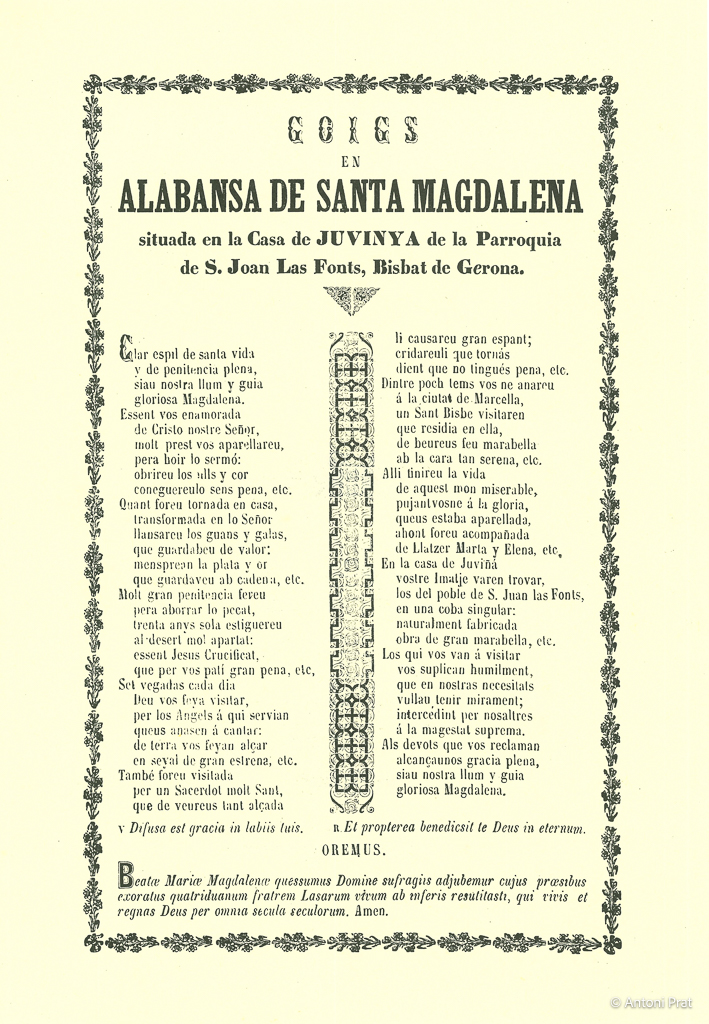 Santa Magdalena 1982