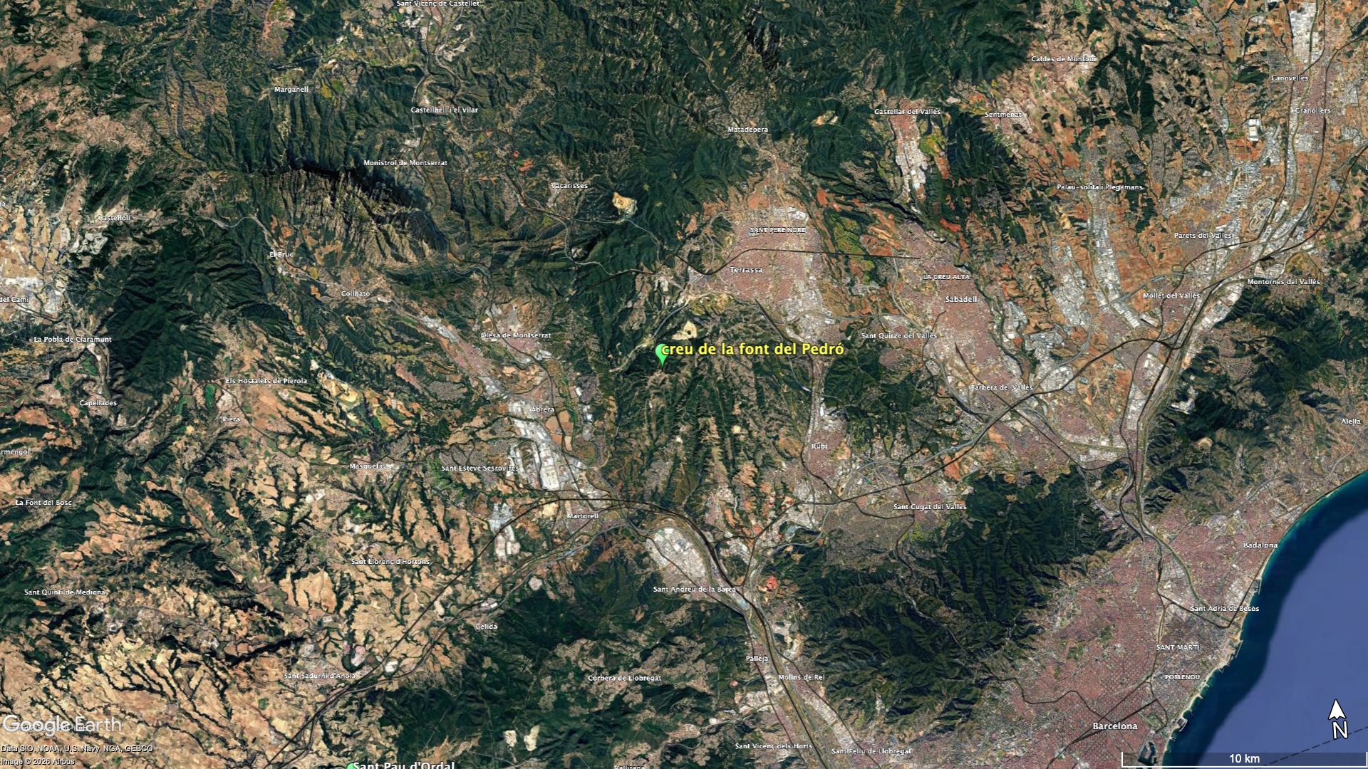 font del Pedró lluny